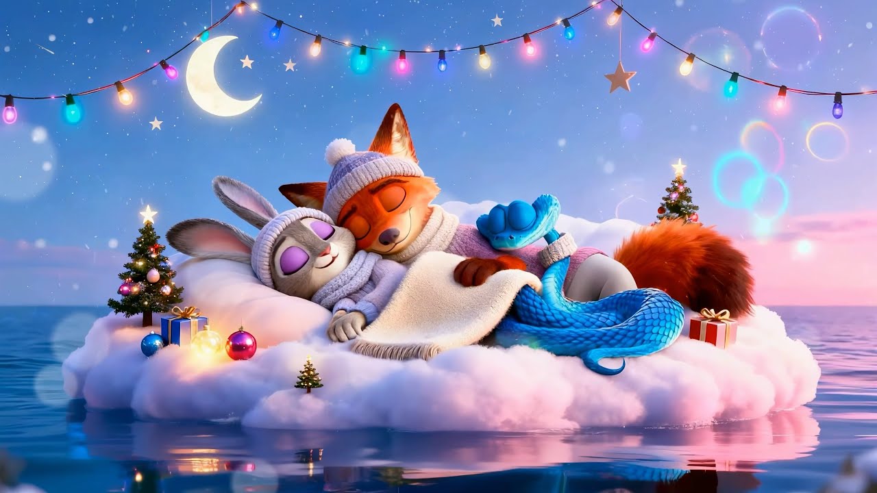 Drift into Sleep in 3 Minutes 🌙 Gentle Melodies with Zootopia's Judy, Nick & Gary De'Snake 🎄