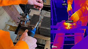 8KW Diesel Heater Project - Trying to join two halves with Lumiweld - part 2