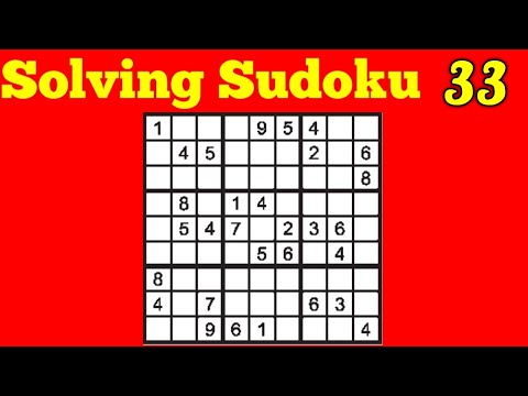Solving sudoku 33
