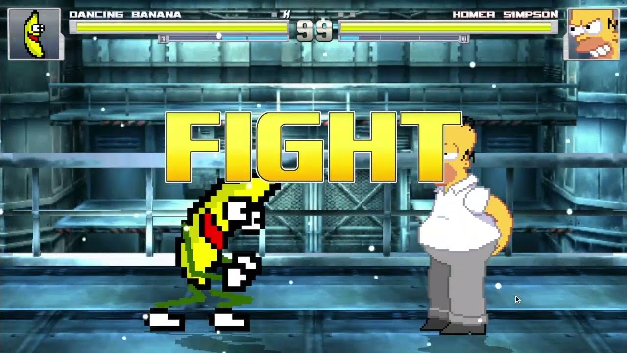 Mugen Dancing Banana VS Homer (14th Doctors Edit) YouTube