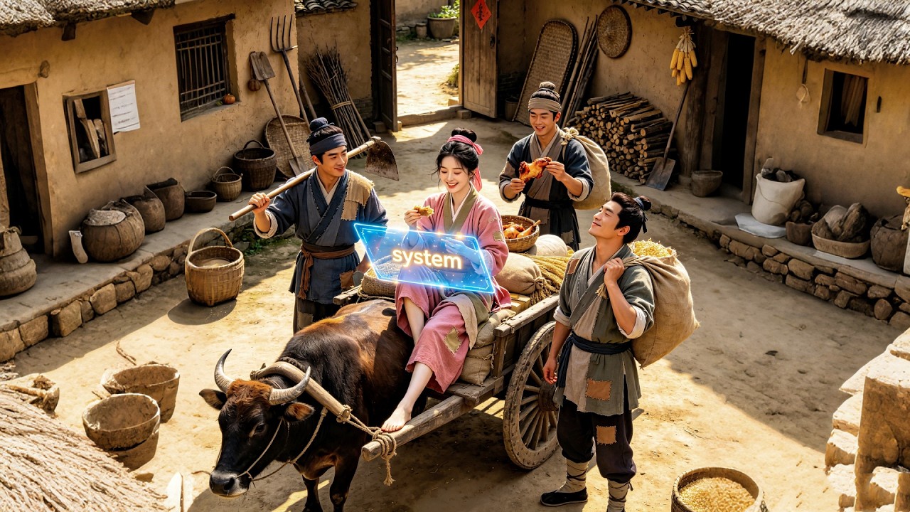 Time-travel to famine Era,she get survival system & lead whole village eat meat!