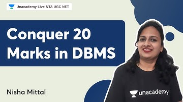 Conquer 20 Marks in DBMS | NTA UGC NET | Nisha Mittal