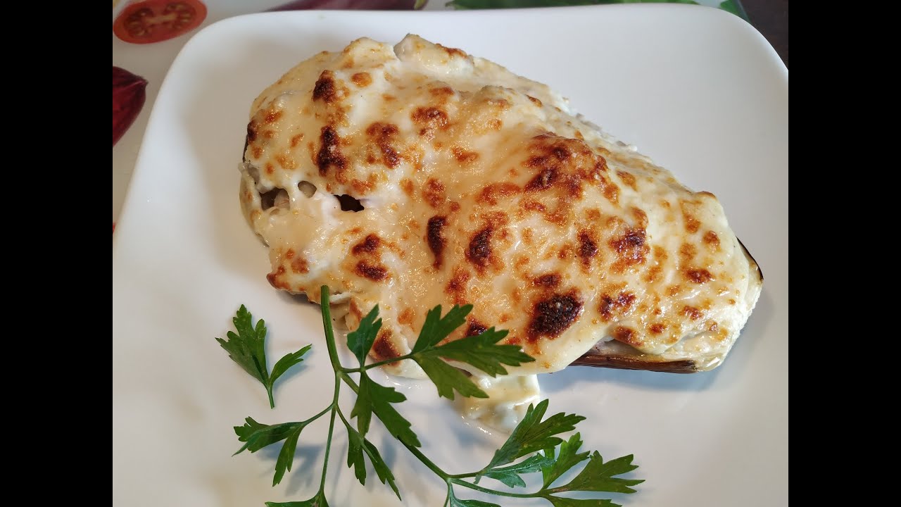 BERENJENAS CON GAMBAS A LA CREMA EN MAMBO!!!!