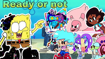 Fnf x pibby/pibby concept/ready or not vip/vs SpongeBob/fnf corruption/learning with pibby