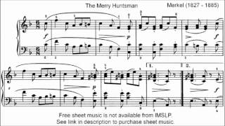 HKSMF 66th Piano 2014 Class 109 Grade 3 Merkel The Merry Huntsman Op.31 No.2 Sheet Music