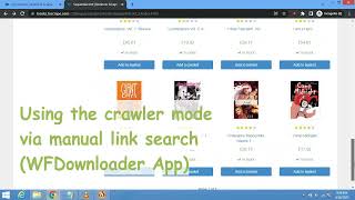 Manual link search - Crawler option (WFDownloader App) screenshot 1