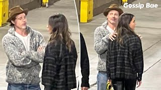 Brad Pitt & New Girlfriend Ines de Ramon have a date night at Bono Concert!