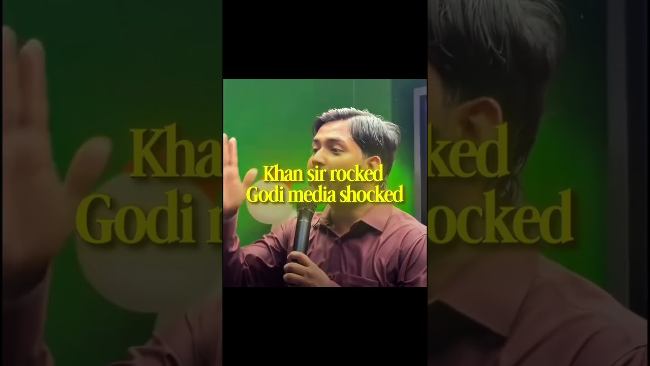 Khan Sir Rocked 😈 Godi Media Shocked🤡 || Khan sir Controversy