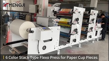 6-Color Vertical Stack Flexo for Ice Cream Paper Cup