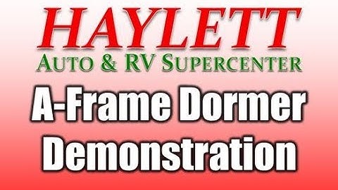 HaylettRV - Rockwood A-Frame Dormer Demonstration with Josh the RV Nerd