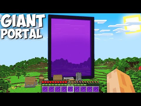 This is most GIANT NETHER PORTAL in Minecraft !!! Secret Teleport Challenge !!!