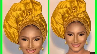 BEGINNERS how to tie SATIN RUFFLES GELE.