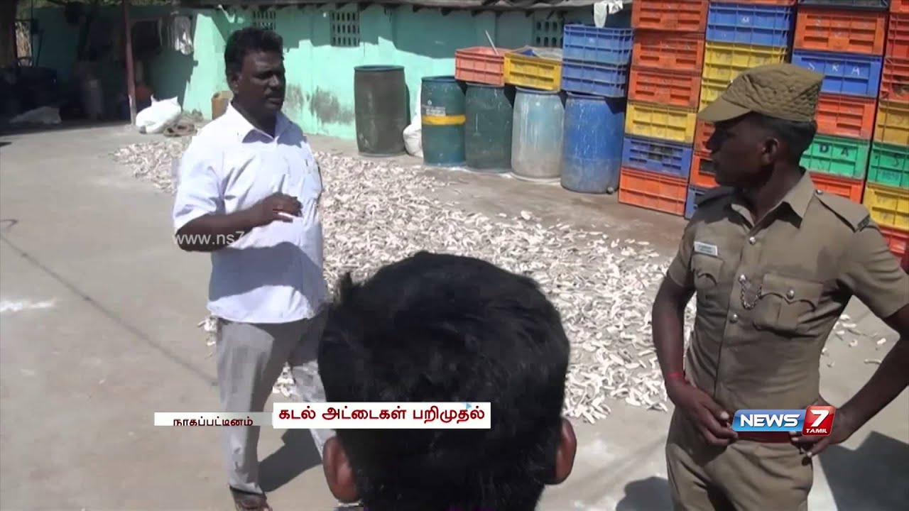 Rs.5 Crore worth sea leeches seized in Nagapatinam