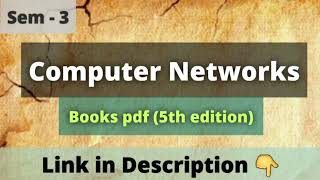 Computer Networks | Sem - 3 | Books pdf