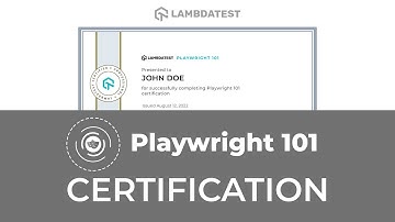 FREE Playwright 101 Certification 🎓 | Test Automation Certifications | LambdaTest