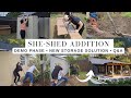 Adding an addition  sheshed to our backyard   part one   small home renovations and diys