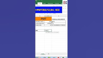 PMT Formula in Excel 🔥💪💯 #excel #exceltips Learn Excel