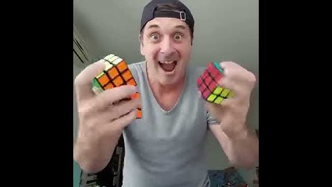 Guy Solves rubik cube WHILE JUGGLING!