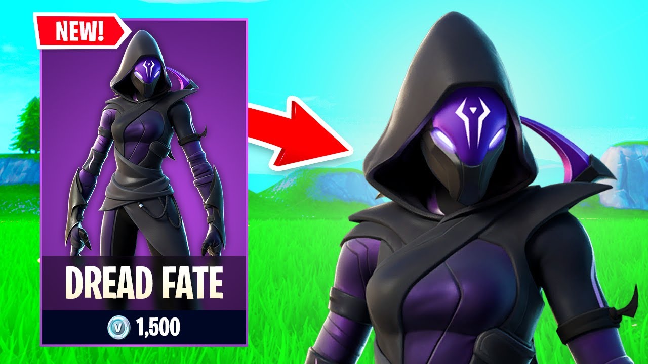 NEW DREAD FATE Skin Gameplay in FORTNITE! (Dread Omen Skin & The