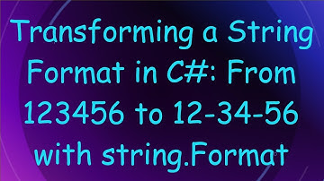 Transforming a String Format in C# : From 123456 to 12-34-56 with string.Format