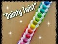 My New "Dainty Twist" Rainbow Loom Bracelet/How To Tutorial
