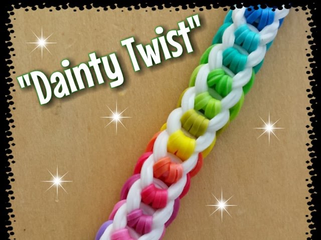 My New my-new-dainty-twist-rainbow-loom-bracelet-how-to-tutorial-youtube