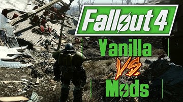 Fallout 4 - VANILLA VS MODS - Sanctuary Overhaul & Retexture Mods (Fallout 4 Comparison)