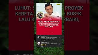 Luhut Soal Restrukturisasi Utang Whoosh: Kita Terima Barang bus*k #viral