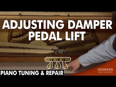 Adjusting Damper Pedal Lift - Piano Tuning & Repair