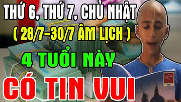 Đúng 3 Ngày Tới Nổ Lộc Trời Ban 4 Con Giáp Gặp Thời Trúng Lớn Tiền Về Liên Tục!
