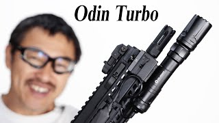 Olight Odin Turbo タクティカルライト M4電動ガンに装着レビュー 腰だめ撃ちができるスポットがすごいライト