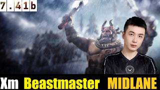 🤯Xm[Beastmaster] MID 7.41b - DOTA 2 HIGHEST MMR MATCH#dota2  #dota2gameplay