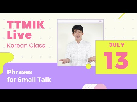 Live Korean Class - Korean Phrases for Small Talk