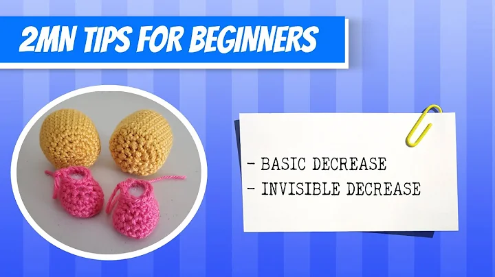 2 Minutes Crochet Tips -  Regular Decrease vs Invisible Decrease