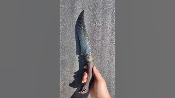 Obsidian Knife with Swamp Deer Horn Handle – A Masterpiece in Blade Making!