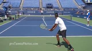 Tomic v Kyrgios, 2016 US Open practice 4K