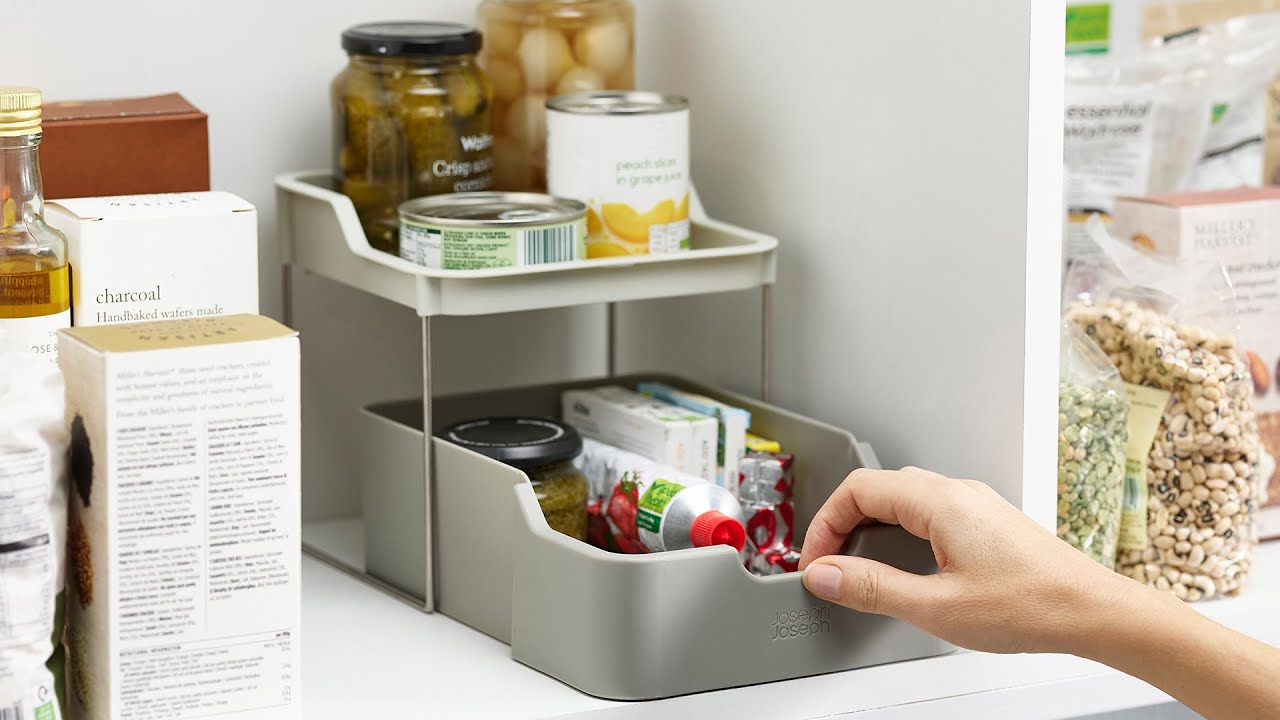 Joseph Joseph DUO 2 tier Cupboard Organiser with Drawer