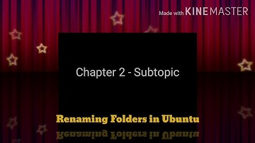 Class 5-chapter 2-topic - Renaming folders