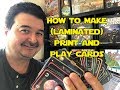 How To Make Laminated Print and Play Cards