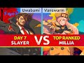 Ggst  uwabami slayer vs vanswarm top ranked millia high level gameplay