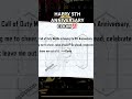HAPPY 5TH ANNIVERSARY TO CALL OF DUTY MOBILE🥹🎉💯❤️ #gaming #callofdutymobile #anniversary
