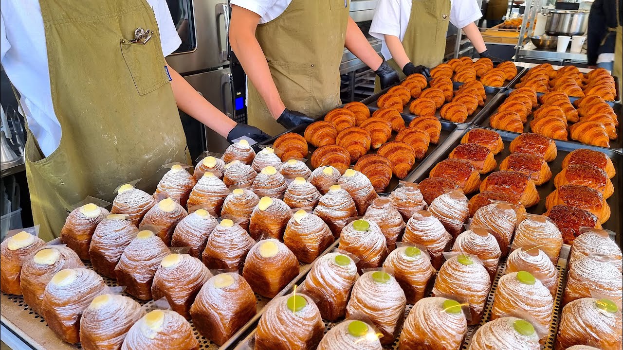 Удивительные круассаны, pep o chocolat, датский - Корейская уличная еда