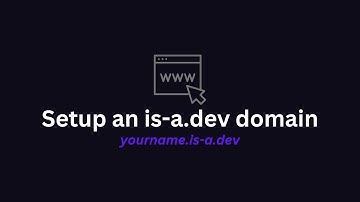 [OUTDATED] How to setup a FREE is-a.dev subdomain
