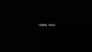 1232 Hz 15min sine sound wave