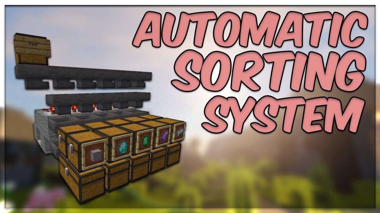 EASIEST Automatic Sorting System! - 1.17 Minecraft - YouTube