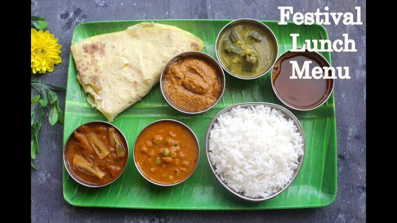 Festival Lunch Menu |  South Indian Lunch Menu