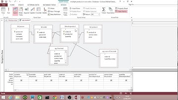 How to make an Invoice Query in MS Access 2013