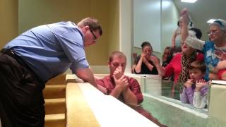 Cody gets baptized at CRC