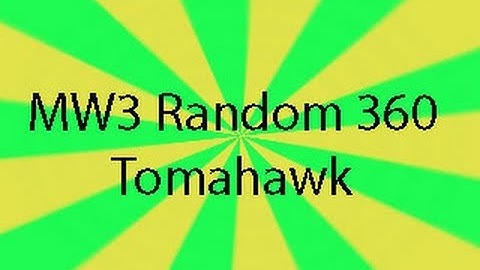 MW3 Random 360 tomahawk