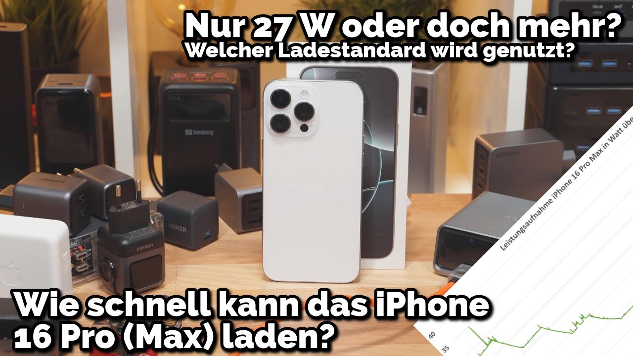 Welcher Laden Macht Um 6 Auf Apple iPhone 16 Pro (Max), wie schnell kann es laden⚡ und welcher